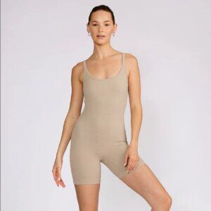 NEW Cream Yoga Andrea Bodysuit in Stone